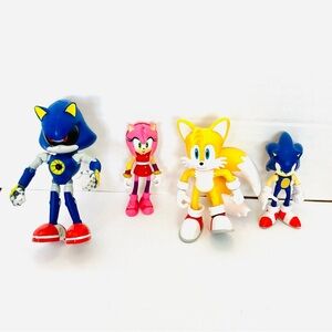 Sega Jakks Sonic The Hedgehog Assorted Figures Lot(4) Amy Metal Tails Read